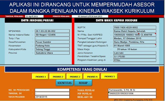 APLIKASI PENILAIAN KINERJA WAKIL KEPALA SEKOLAH Blog