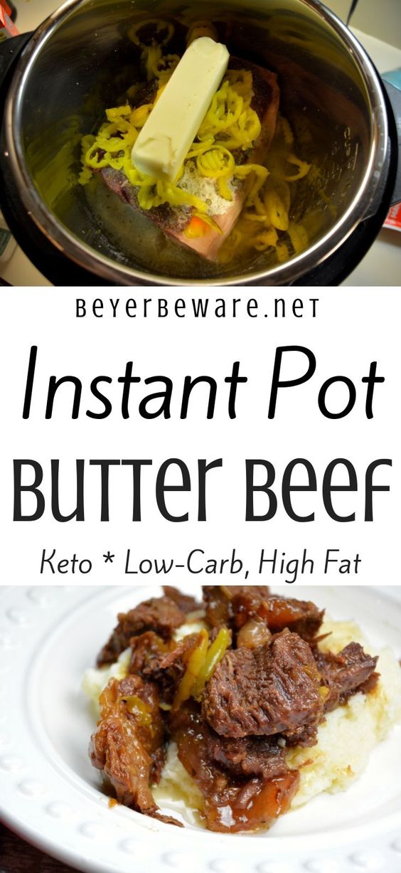 INSTANT POT BUTTER BEEF KETO, LOWCARB RECIPE quick weight loss