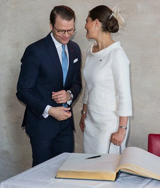 Crown Princess Victoria wore Suzannah Kaleidoscope Neat Brocade dress 