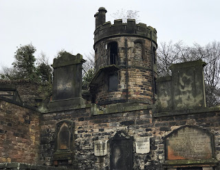 A view of New Calton Burial Ground Watchtower by Kevin Nosferatu for the Skulferatu Project