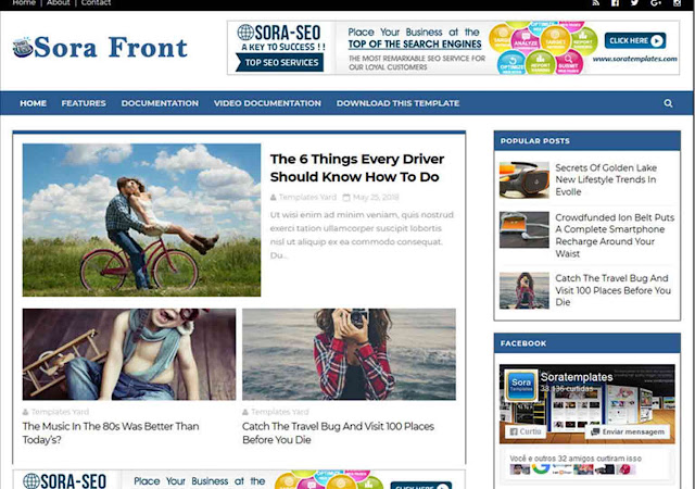 Sora Front Blogger Template Free Blogspot Theme Sora Front Blogger Template, Free Blogger Templates, Sora Front Blogspot Theme, Blogger Theme, Templates Go, Simple Blogger Theme, ad ready theme