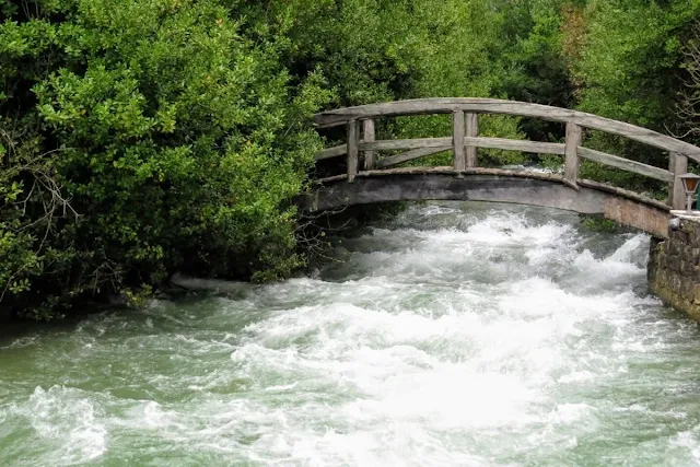 Raging river near Stari Mlini Restaurant on a Dubrovnik to Kotor day trip