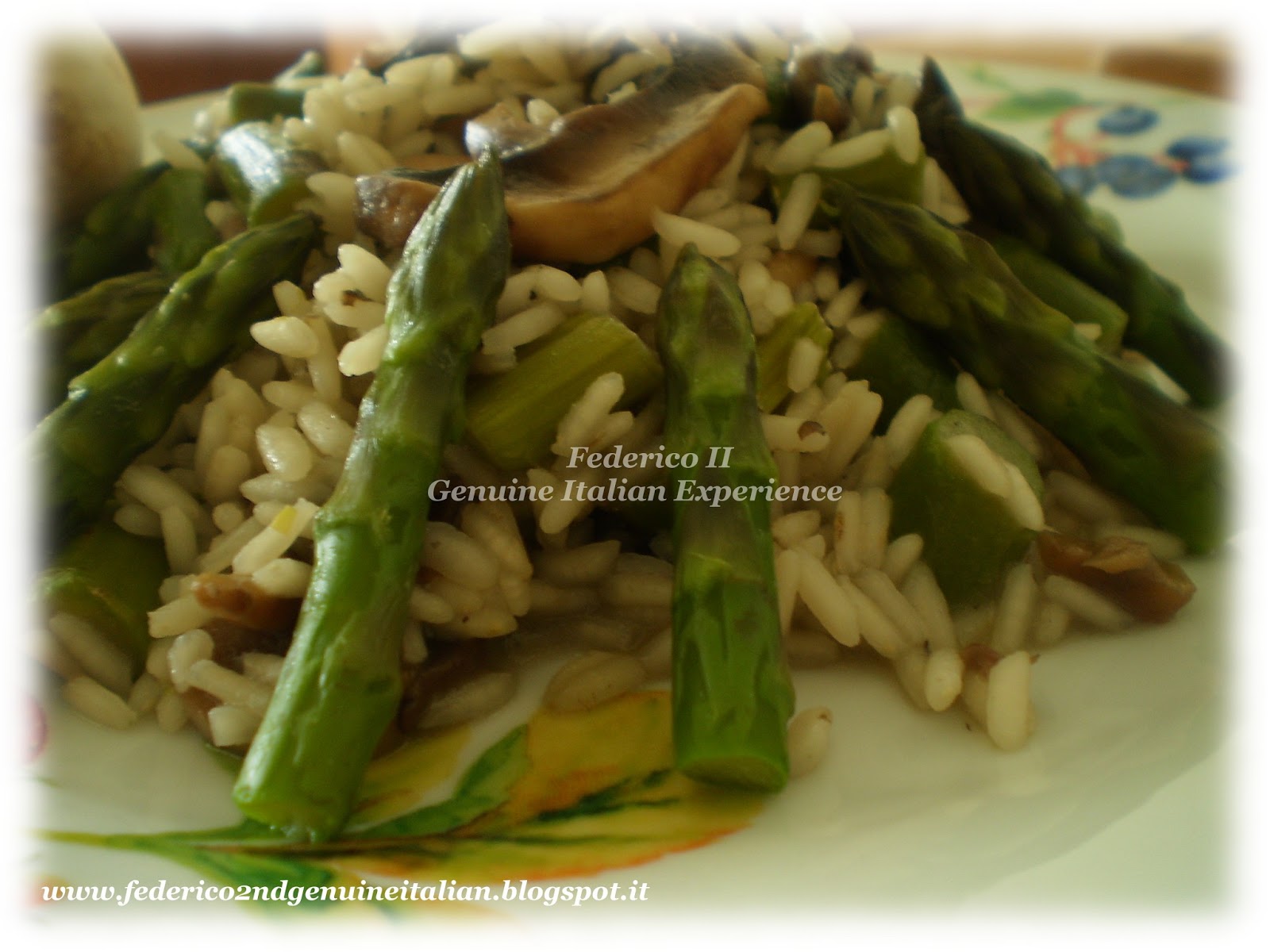Genuine Italian Experience Risotto con asparagi e funghi