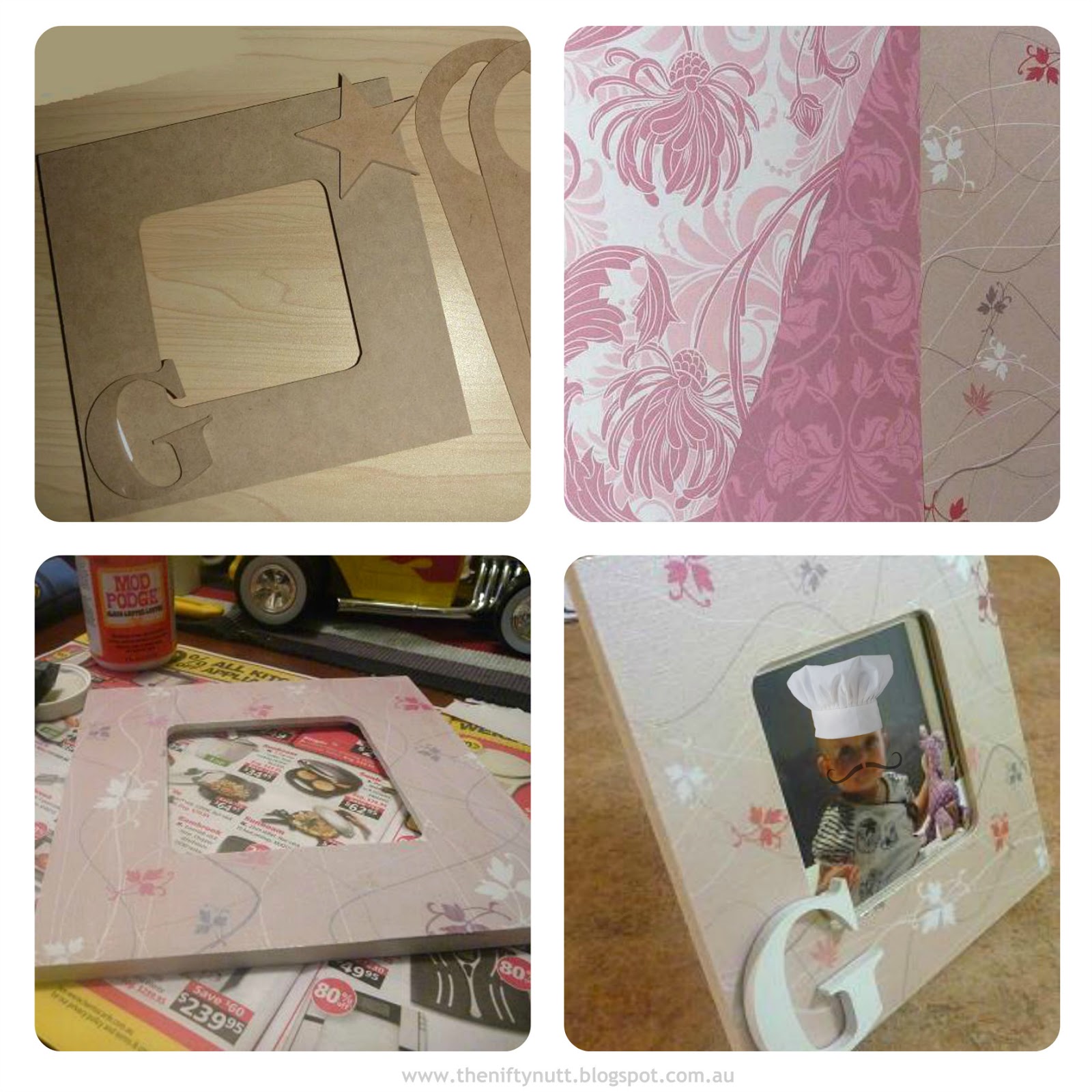 The Nifty Nutt Mod Podge Picture Frame