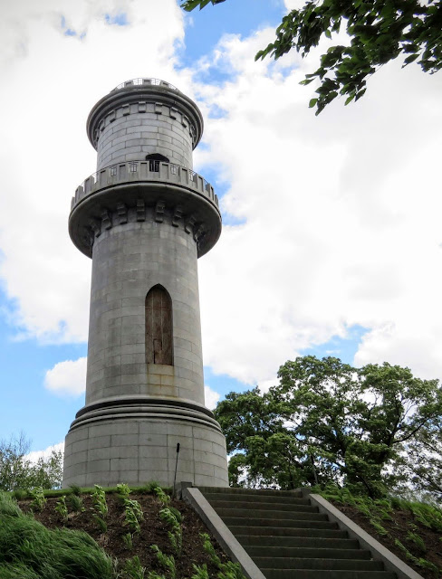 The Observation Tower at Mount Auburn Cemetery in Cambridge, Massachusetts