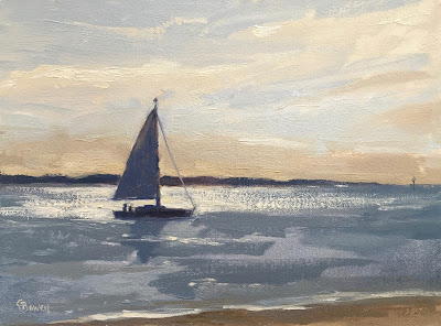 #126 ‘Leaving the Harbour’ 7×9.5″
