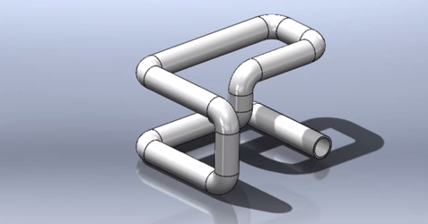 3D planning with SolidWorks Routing