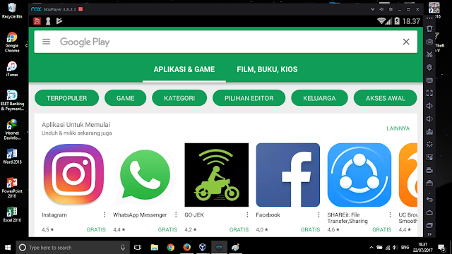Emulator Android Paling Ringan Untuk PC