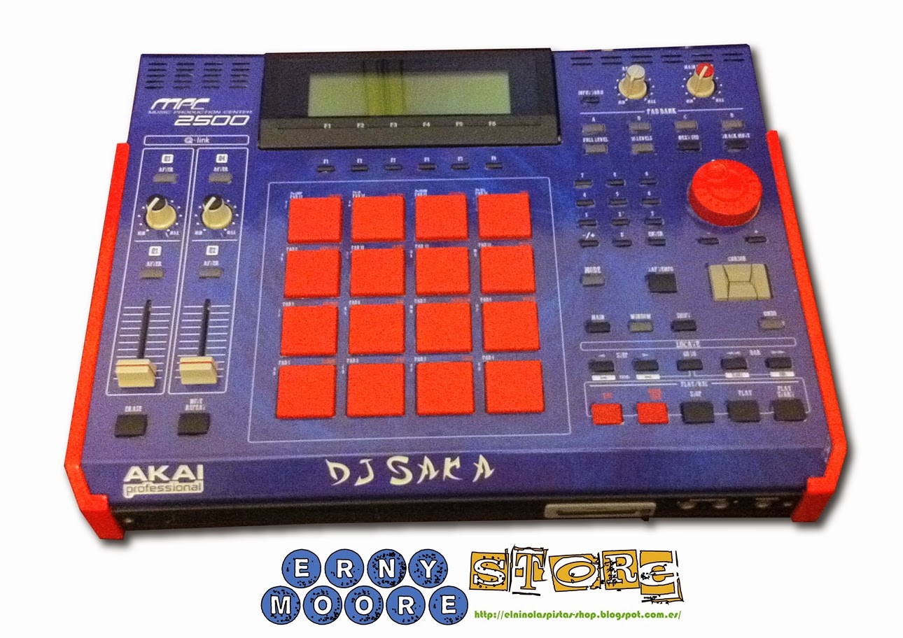 Akai MPC 2500 Custom Pegatina/Faceplate Skin Erny Moore Store