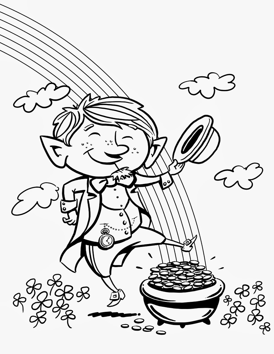 Dibujos De San Patricio Para Colorear