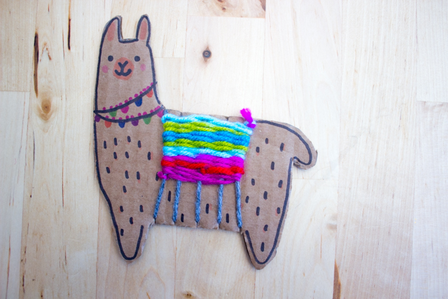 Weaving Ideas for Kids: Yarn Weaving on a Cardboard Loom  Weaving for  kids, Yarn crafts for kids, Weaving projects