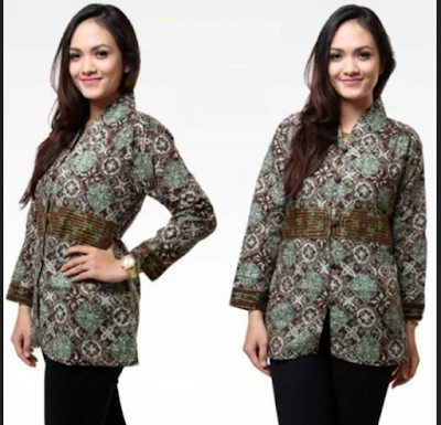 Model baju batik kerja wanita Model baju batik kerja wanita