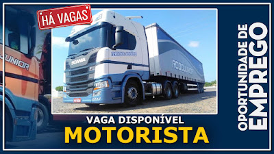 vaga para motorista