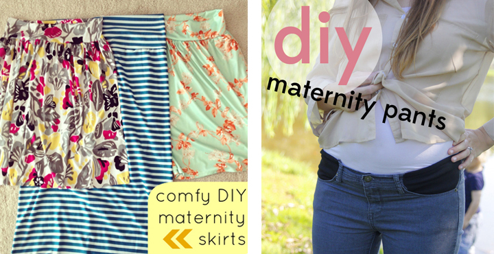 DIY Maternity Pants {Belly+Baby} - Shwin & Shwin