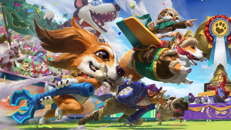April Fools Fizz Corgi 4K 8K #2450a Wallpaper PC Desktop