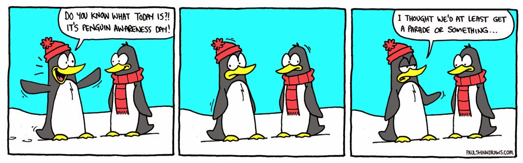 Look what I drawed: Penguin Awareness Day 2014