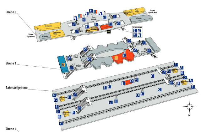 Frankfurt Flughafen Fernbahnhof Gleisplan