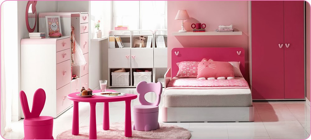 Cuartos de niña en rosa - Ideas para decorar dormitorios