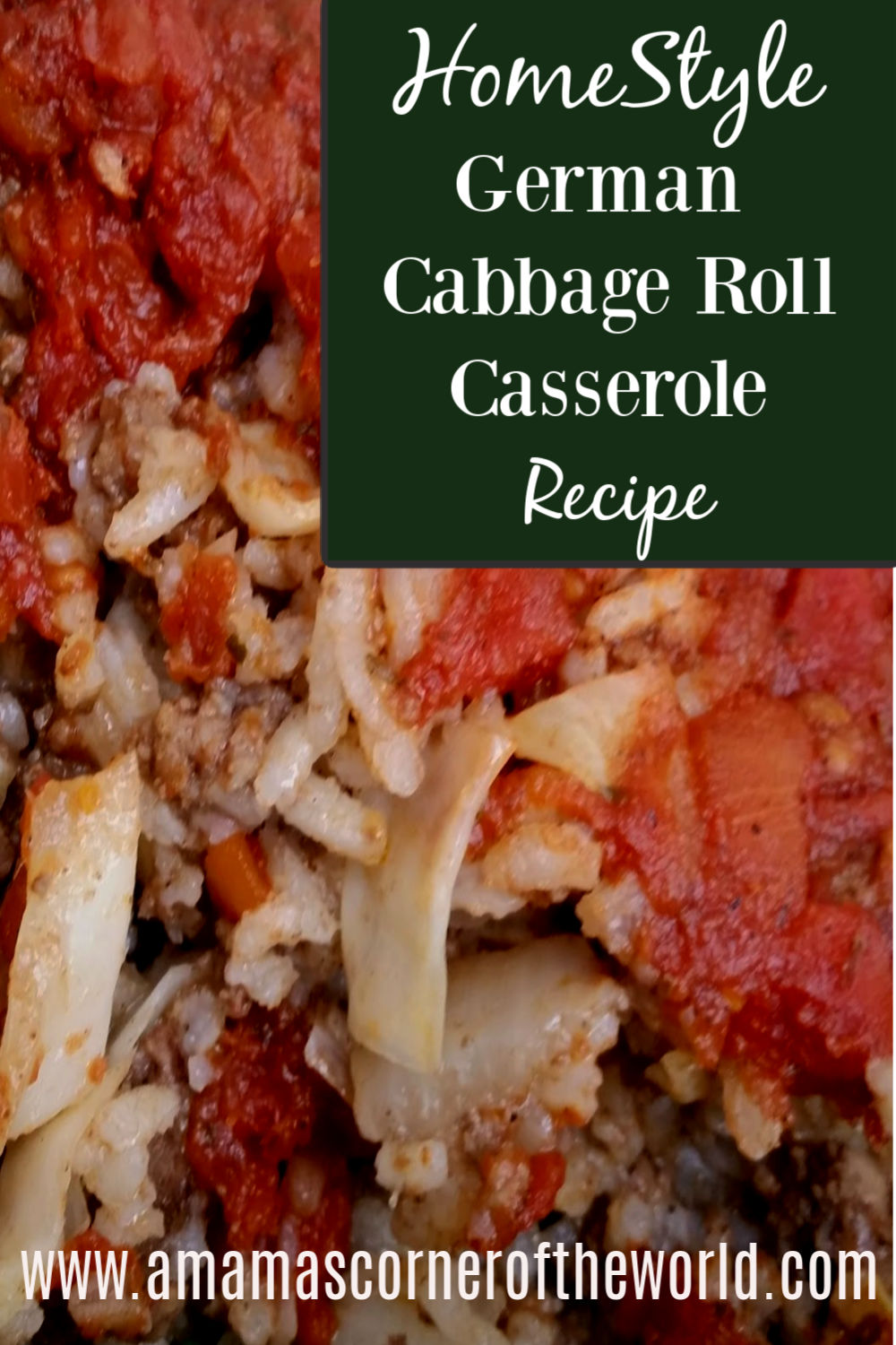 German Cabbage Roll Casserole Recipe
