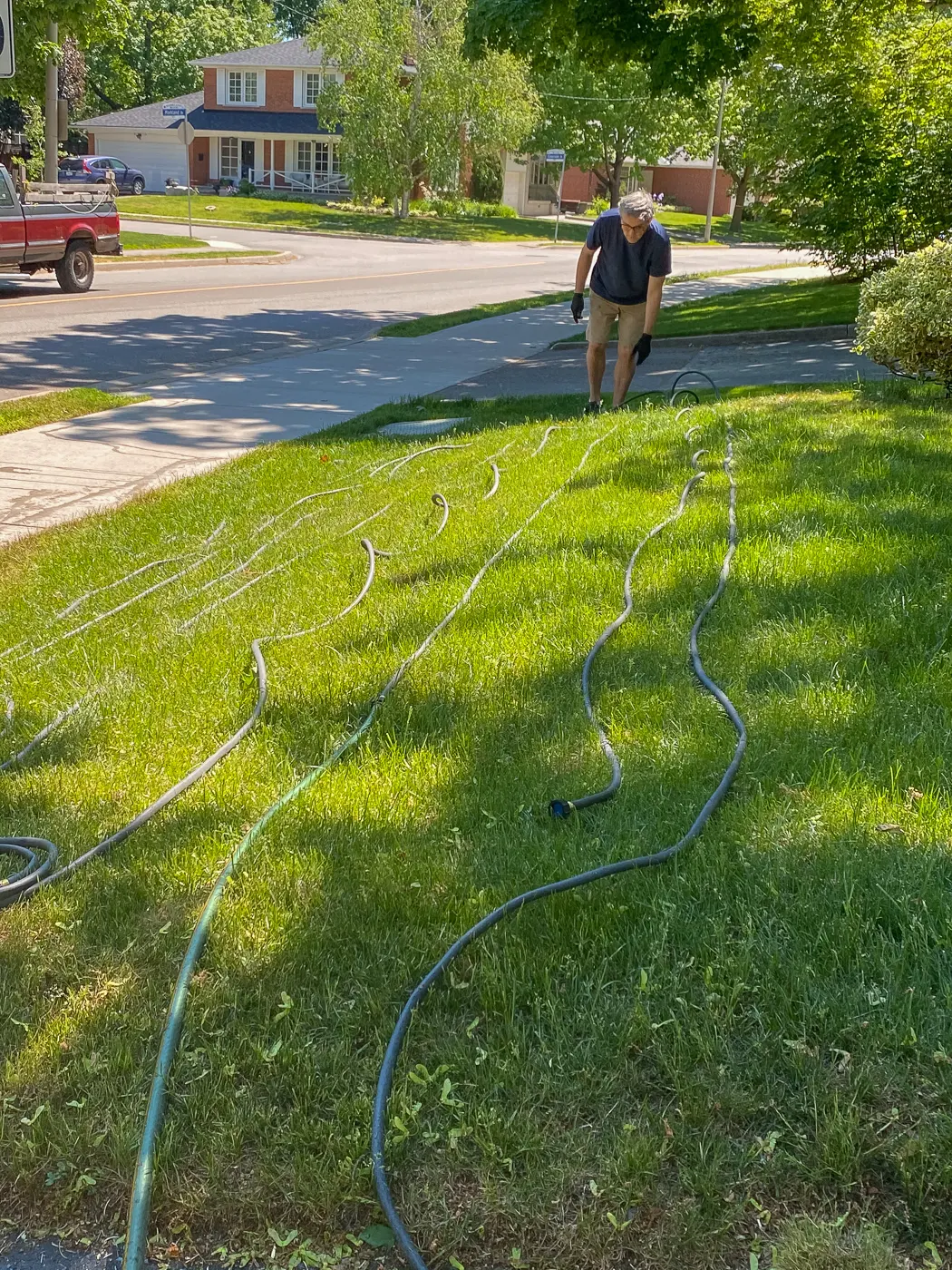 how to set up a soaker hose system, garden soaker hose, soaker hose watering system, how to water garden with soaker hose
