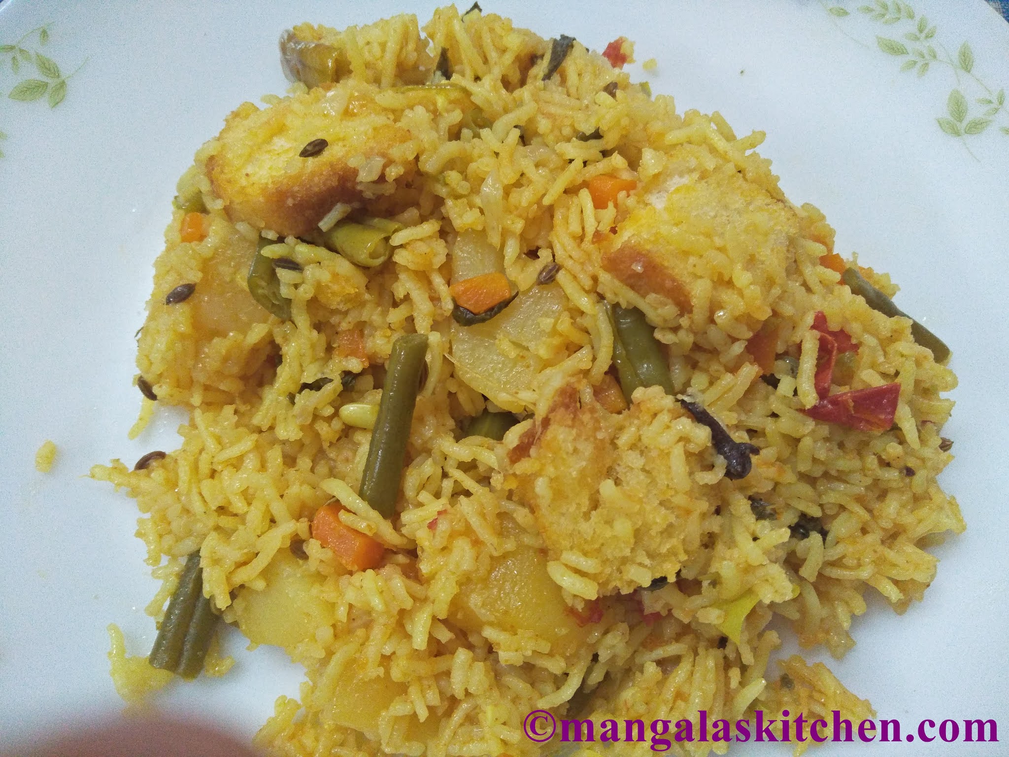 Bread Biryani Mixed Vegetable Biryani with Bread Biryani Recipe
