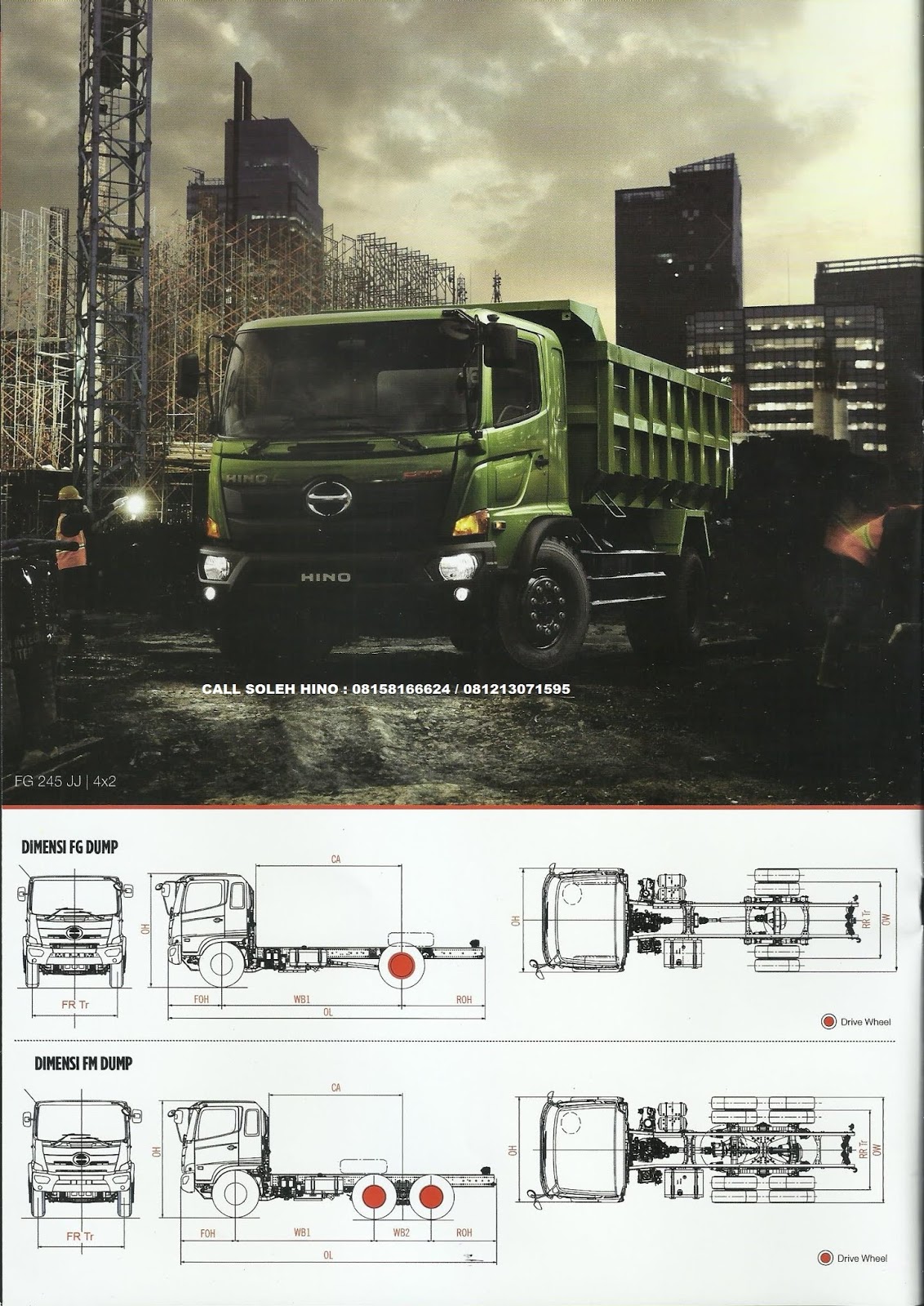 JUAL HINO TRUK Hino FM 260 JD Dump 10 Roda