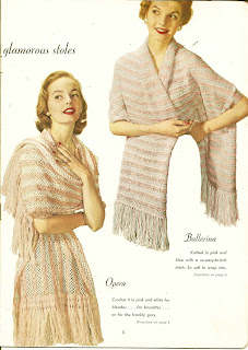 Fringed Lace Crochet Stoles Pattern