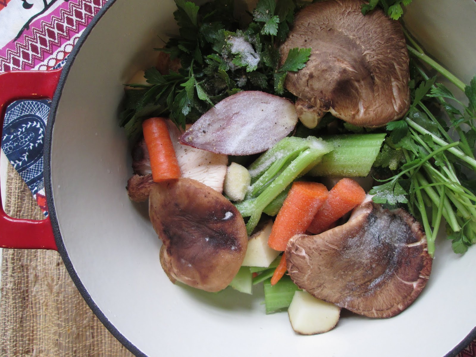 Stirring the Pot Mark Bittman's Quick Vegetable Stock {Zero Food Waste}