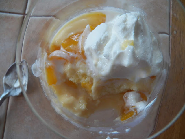 Individual Caramelized Peach Trifle