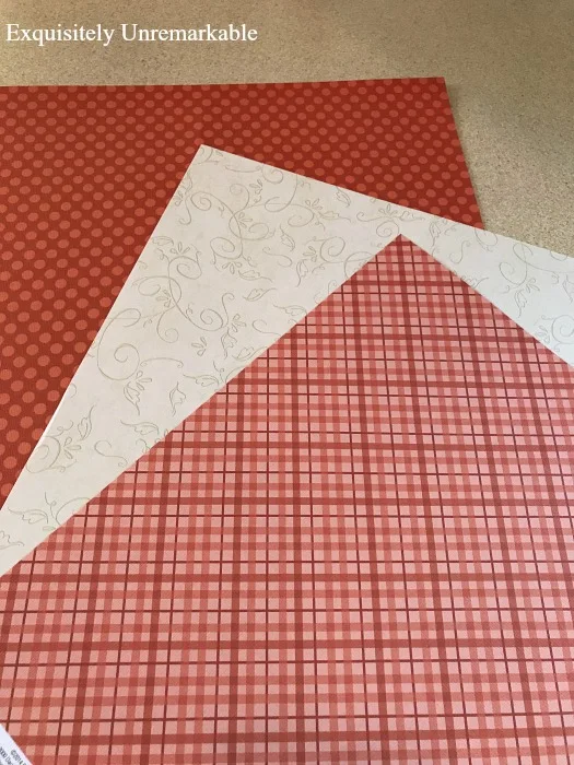 Scrapbook Paper For Pumpkin Banner