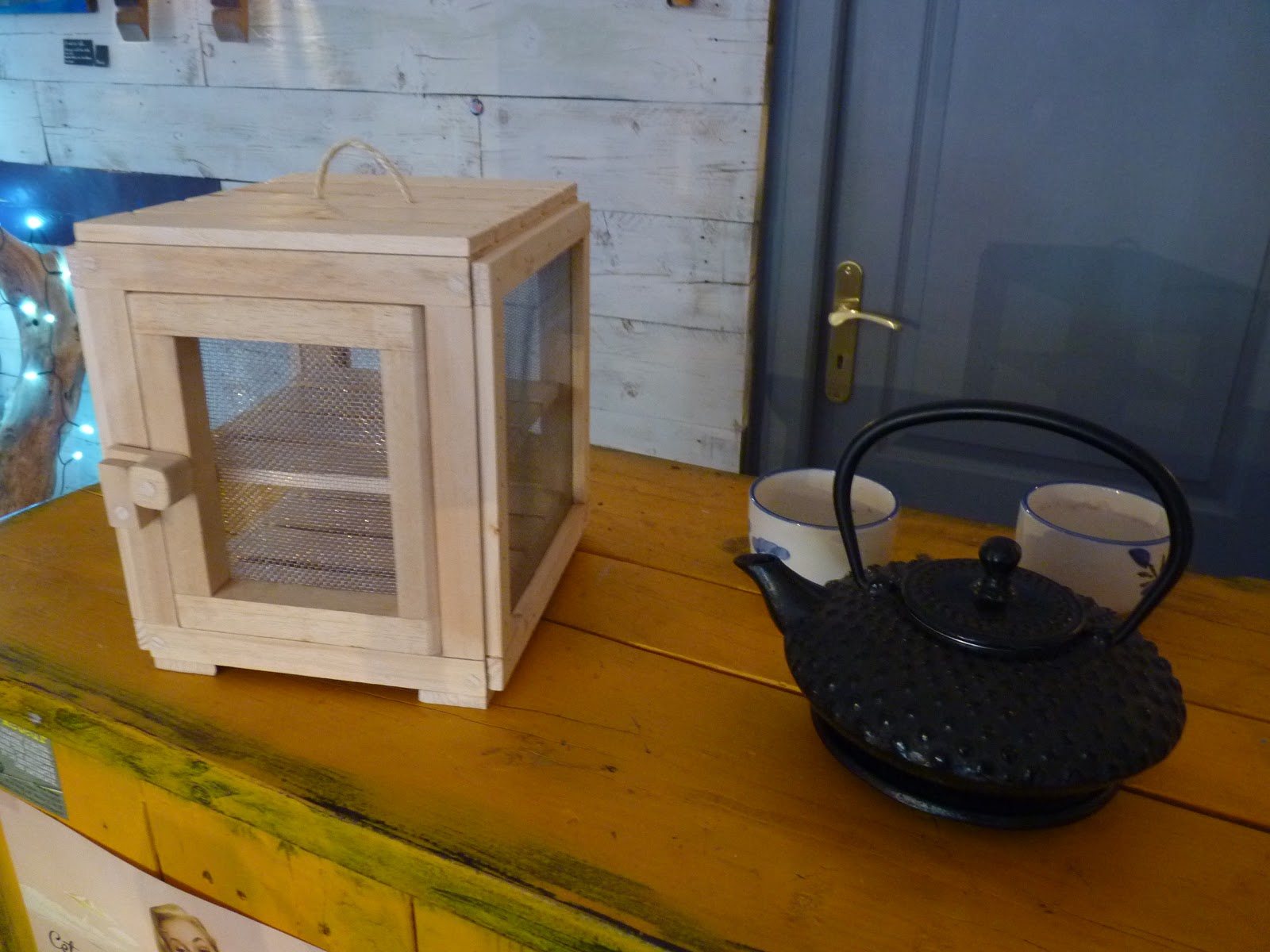 Petite Cage à Fromage Ancienne En Bois (22.2 X 22.2 X 20 Cm) - Occasion