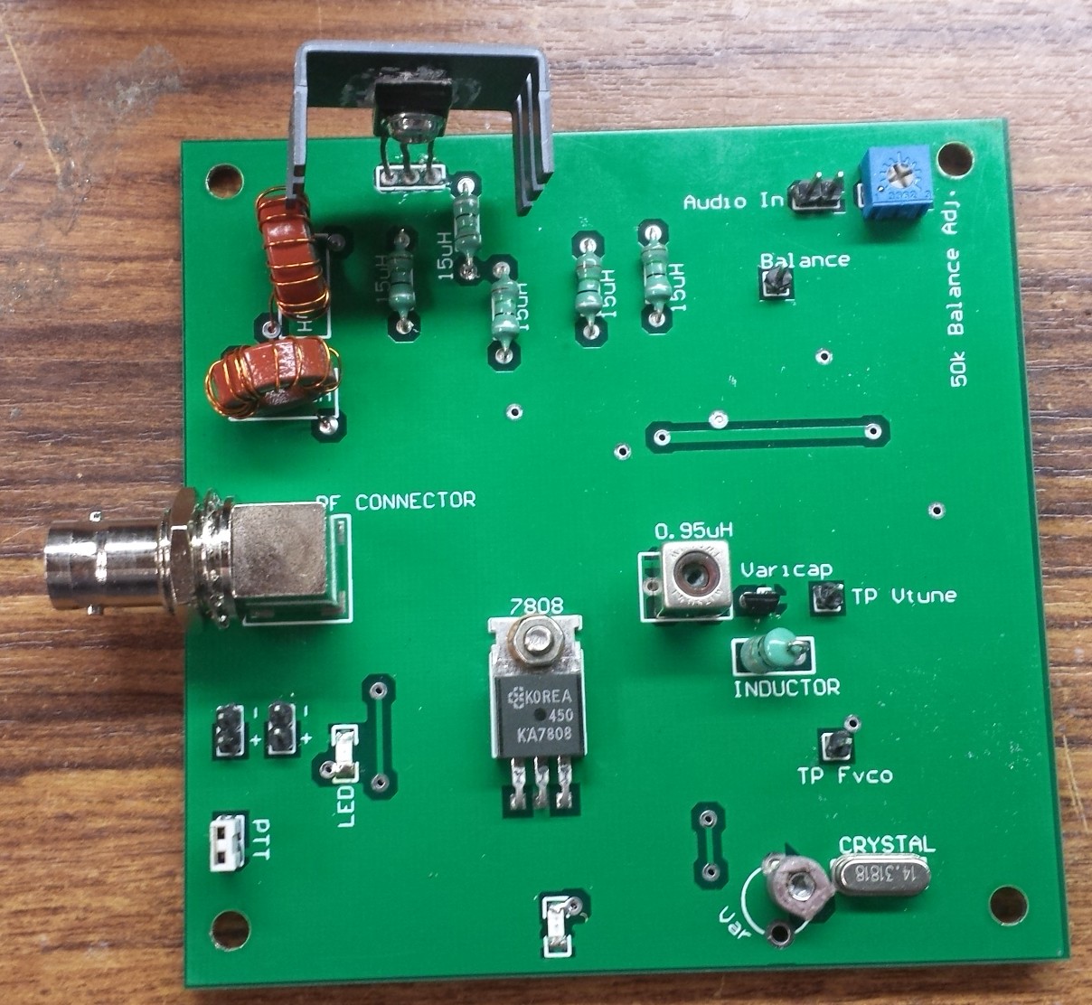 Homebrew for Hams: Assembled 20m WSPR transmitter