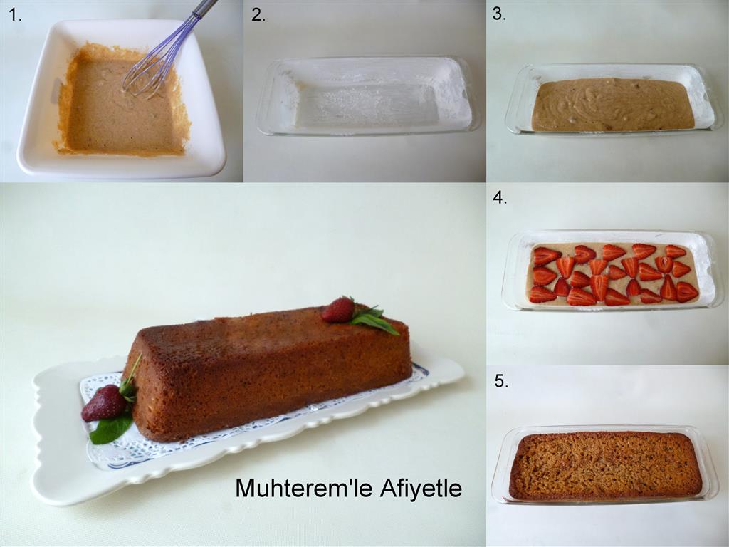 Muhterem�le Afiyetle SİYEZ UNLU ÇİLEKLİ KEK