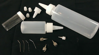 henna applicator bottles with metal tips