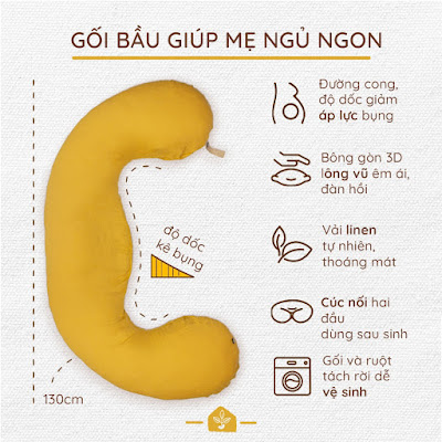 [A159] Gối cho bà bầu - Đâu là lí do khiến hàng triệu mẹ bầu yêu thích