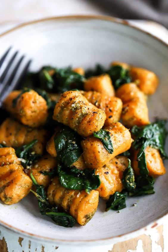 Sweet Potato Pesto Gnocchi Vegan Recipes Online