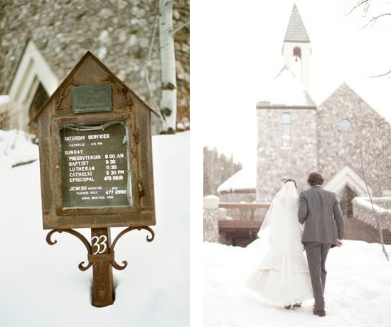 Rustic winter wedding ideas