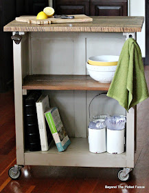 Thrift Store Rolling Cart Makeover