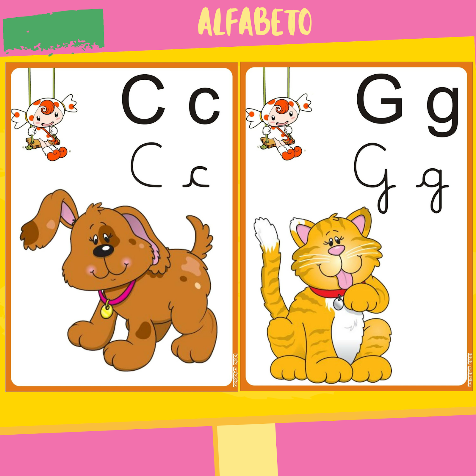 Alfabeto ilustrado para imprimir Apple Candie