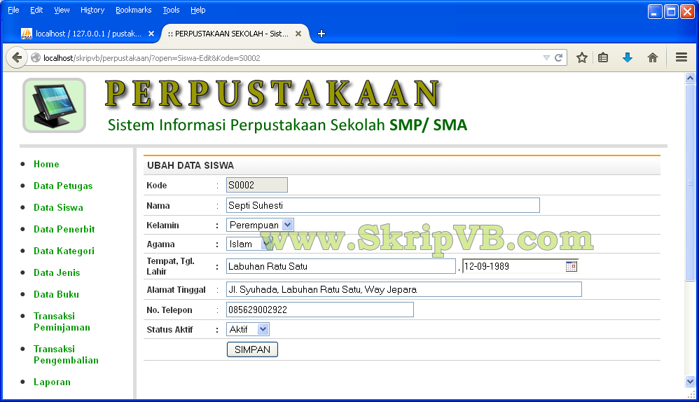 Membuat sistem informasi perpustakaan berbasis web Membuat sistem informasi perpustakaan berbasis web