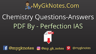 Chemistry Questions Answers PDF By - Perfection IAS