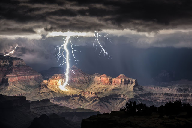 Lightning over Grand Canyon National Park