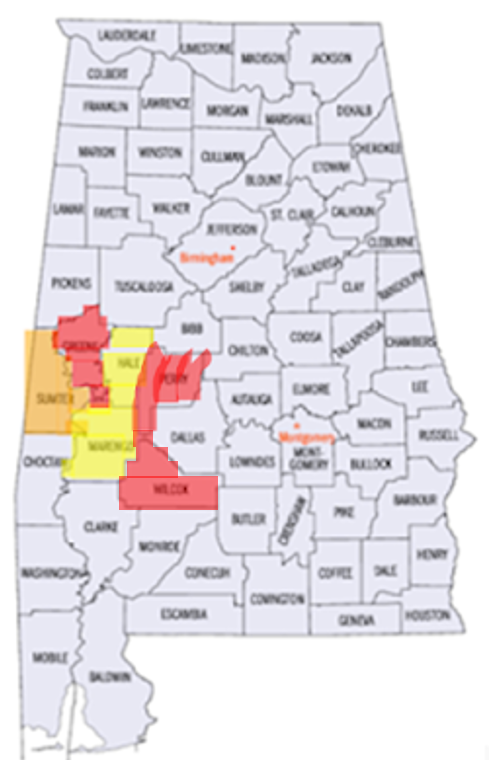 Retiring Guy's Digest Population loss in Alabama Wilcox County/Camden