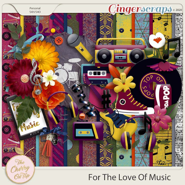 The Cherry On Top: For The Love Of Music Digital Scrapbooking Templates ...
