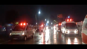 Viral Video Penampakan Ambulans-ambulans Antre Masuk RS Wisma Atlet