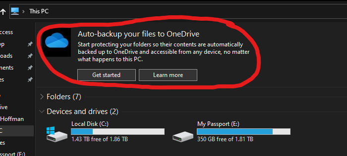 Copia de seguridad automática de sus archivos en OneDrive