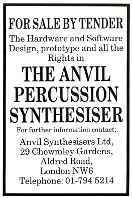 MATRIXSYNTH: Anvil Synthesizers “The Anvil” Digital Percussion