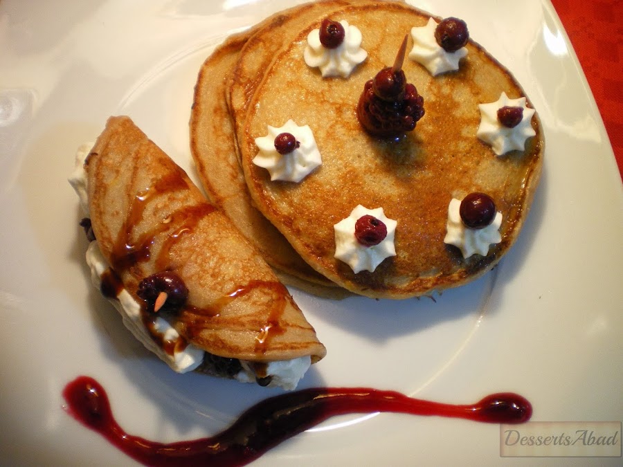 Frisuelos de plátano y leche de soja