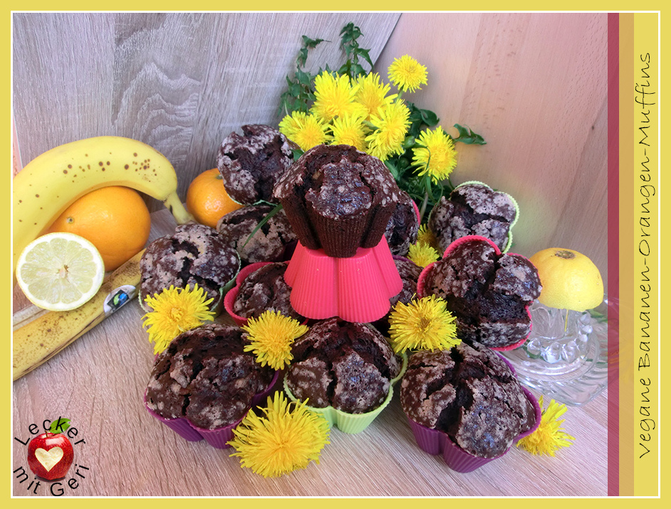 Lecker mit Geri: Vegane Bananen-Orangen-Muffins - Постни портокалови ...