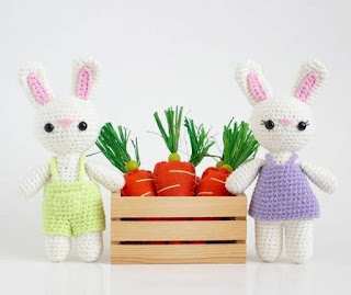 PATRON GRATIS CONEJOS DE PASCUA AMIGURUMI 50168 🐰